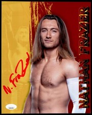 Nathan Frazer Funhouse 8x10 Metallic JSA  WWE NXT Photo Signed Auto Autographed