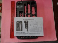 Battery Caddy Tester and Organizer Storage Box Case Holds up to 72 Batteries