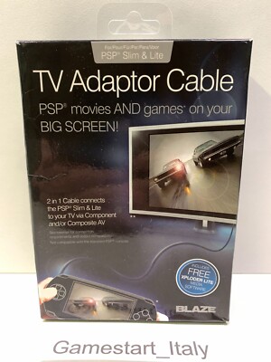 TV ADAPTER CABLE FOR SONY PSP SLIM & LITE BLAZE - COMPONENT & COMPOSITE AV
