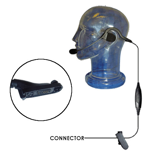 Klein CrewChief Behind The Head Headset for Motorola APX XPR TRBO Radios