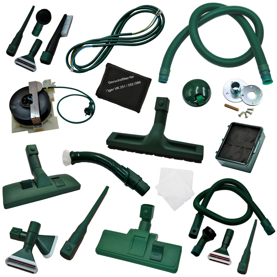 FSPRODUKTE Ersatzteil Zubehör geeignet für Vorwerk Tiger VK 250 251 mit Wappenanschluss