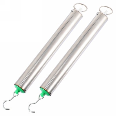  2 Pcs Half Moon Elevator Door Key Tubular Hook Scale Spring Dynamometer