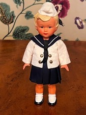 Vintage Antique West German Celluloid Wind Up Doll No Key