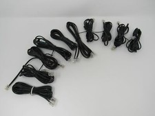 Standard Lot of 10 Phone Cords Cables RJ-11 Variety of Lengths