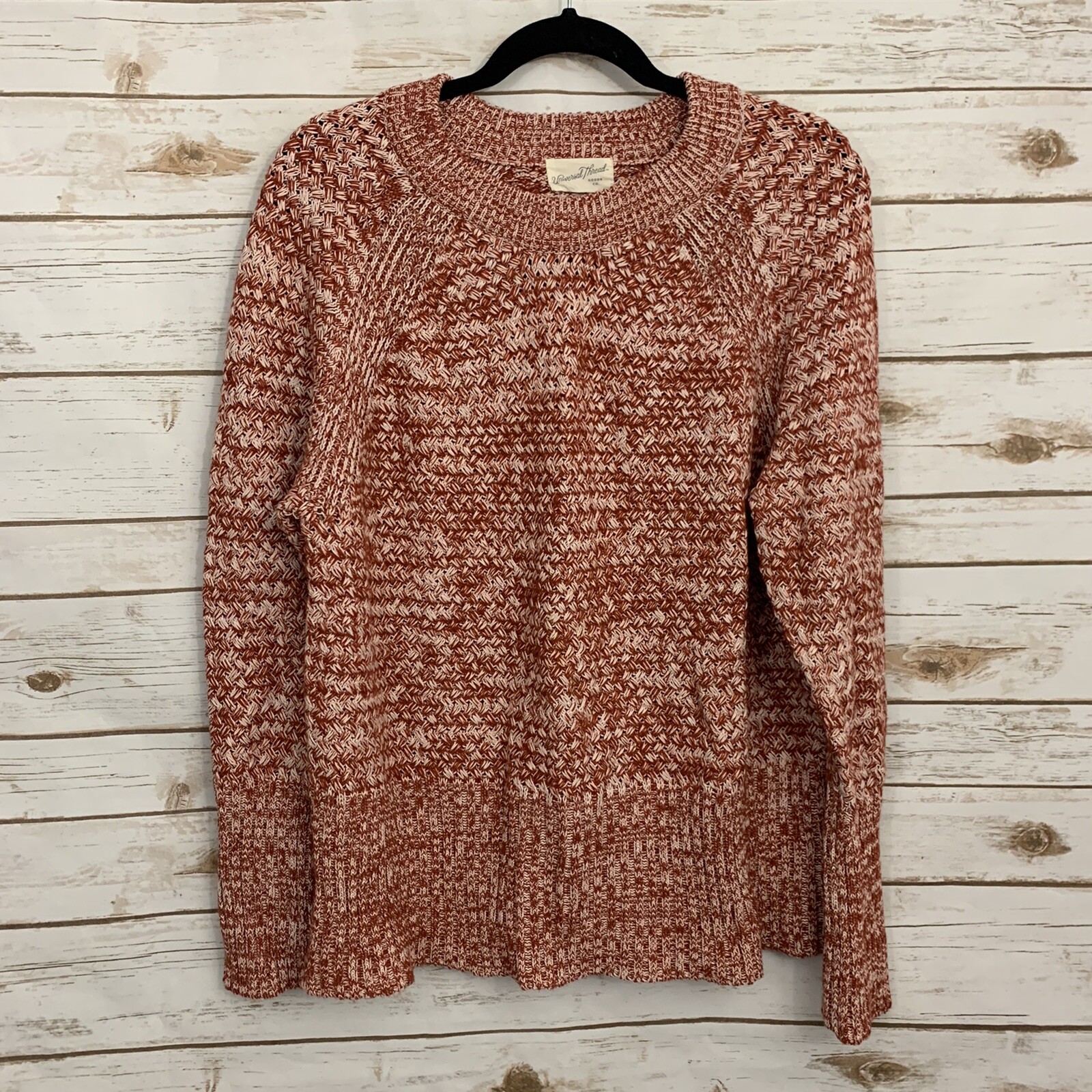 Universal Thread Heathered Cable Knit Sweater - image 1