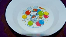 Vintage Snoopy and Woodstock Dish National Home Products Artisan Ware Circus