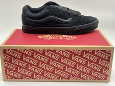 NEW VANS CALDRONE Skate Sneakers  SZ 7.5 M  For men's in Suede Mesh BLACK BLACK