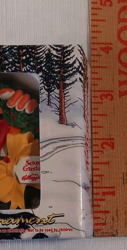 Kelloggs Tony The Tiger Christmas Tree Ornament Seasons Greetings Vtg 1999 - Picture 5 of 6