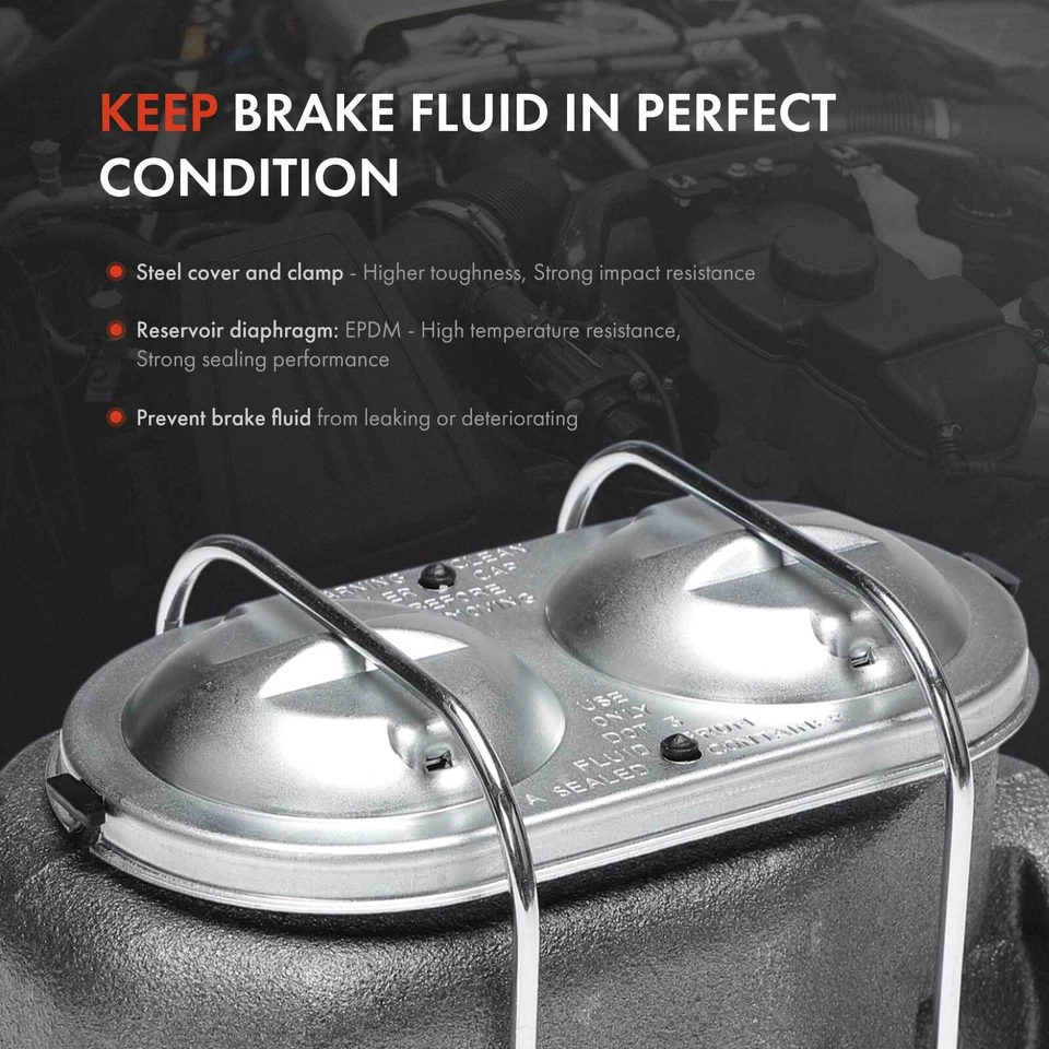 Cilindro mestre de freio com reservatório para Chevrolet G20 Van GMC G25 G1500 G2500 P15 - Imagem 3 de 4