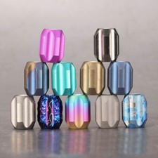 Nuovo coltello pieghevole in lega di titanio cordino perline ombrello corda bracciale ciondolo EDC