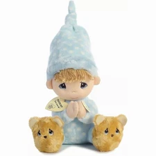 Aurora Precious Moments Prayer Boy Talking Plush Doll #15720 -- NWT