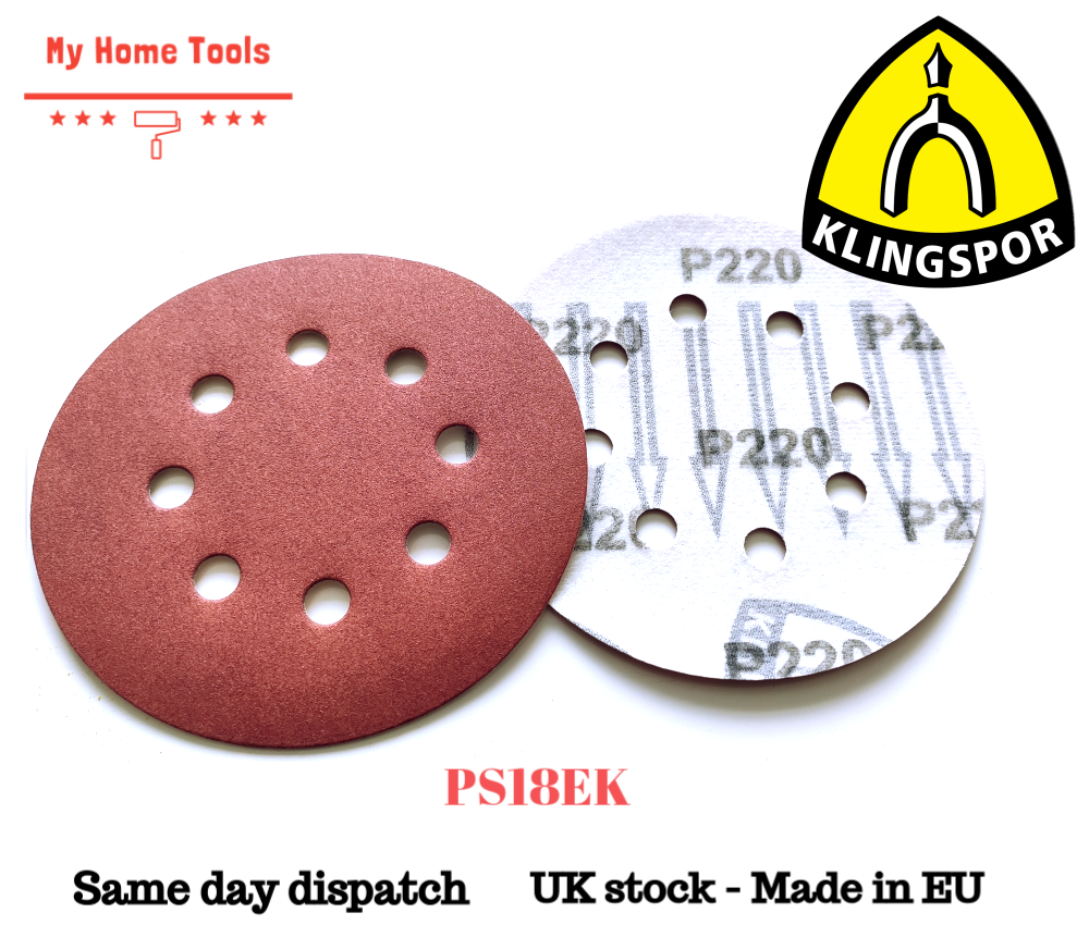 125mm & 150mm Sanding Discs KLINGSPOR BOSCH MAKITA DeWALT FESTOOL eBay