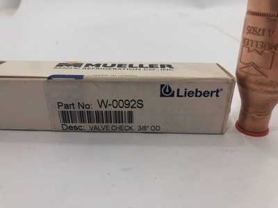 Emerson Liebert W-0092S 3/8'' SWT Check Valve