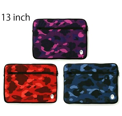 Pc Case Bape Laptop Bag ポーター×エイプ Wネームコラボ迷彩柄の