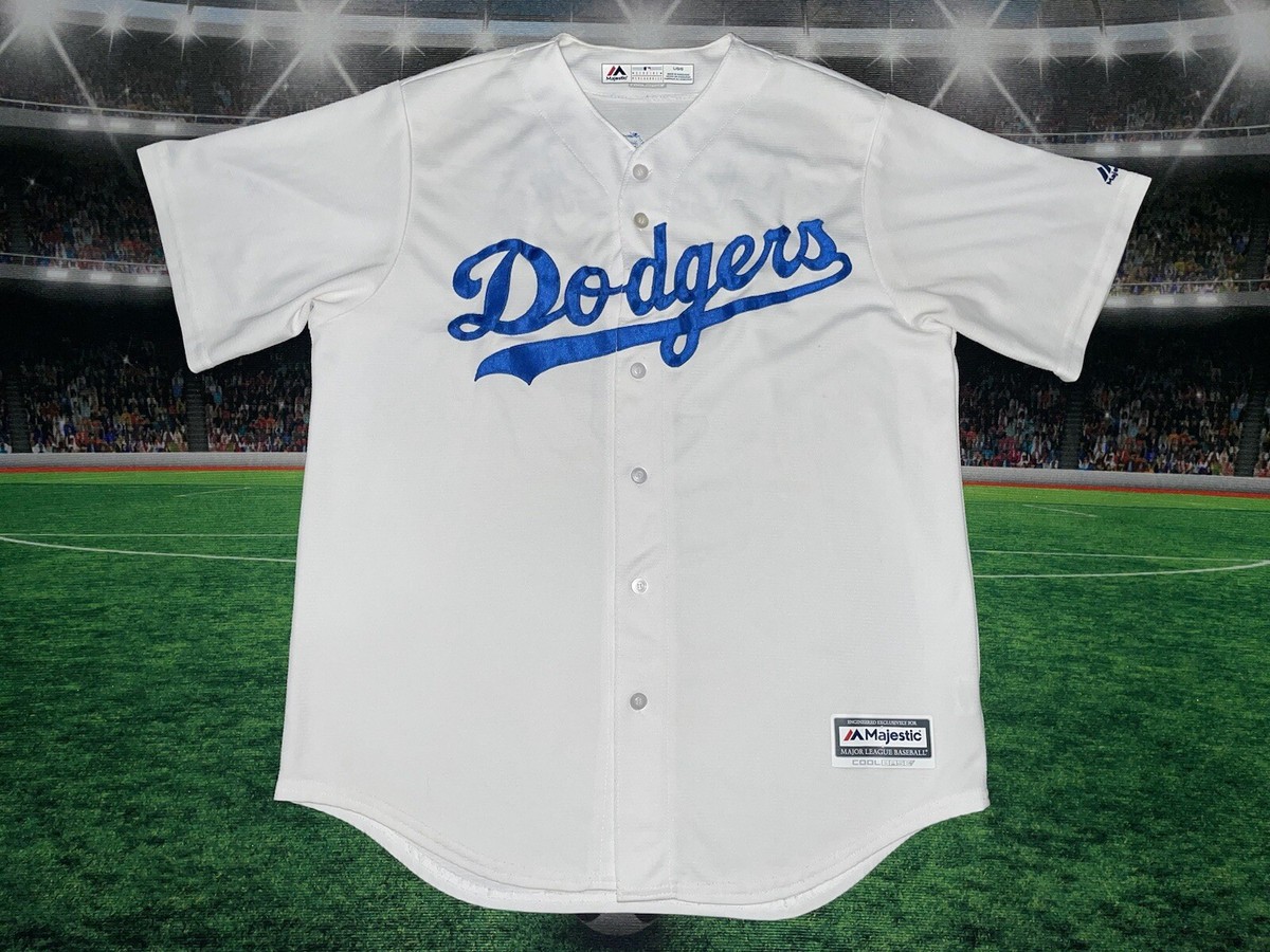 Corey Seager #5 Dodger Jersey Majestic Jersey Sz Large Preowned