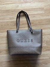 GUESS Tote Purse Hand Shoulder Bag Cocoa Brown Rodney Medium Large SV792622