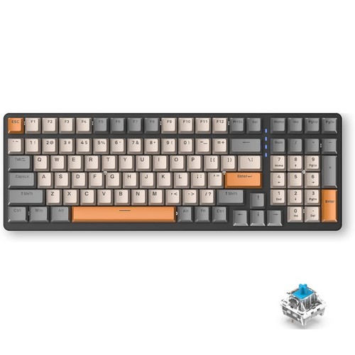 Mechanical Gaming Keyboard RGB Backlight Wired Coiled USB Cable Type-C to USB-A - Picture 18 of 26