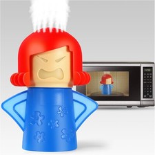 Angry Mama Microwave Cleaner - Steam Cleans with Vinegar  Water, Fun  Easy