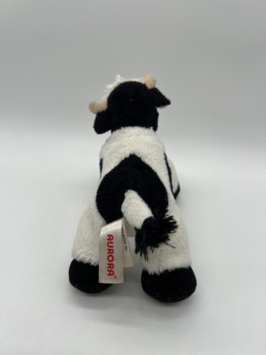AURORA FLOPSIES MINI MOO the COW Stuffed Animal Plush 7" - Picture 4 of 8