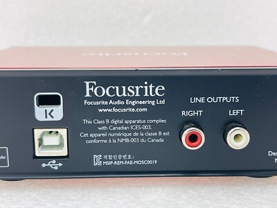 USED - Focusrite Scarlett Solo (2nd Gen) USB Audio Interface