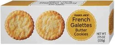Trader Joe's 7.75 oz FRENCH GALETTES Butter Cookies Made in France * BB 2/2026 *