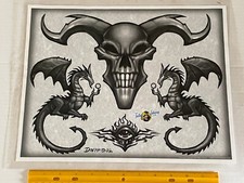 Vintage Art Tattoo Flash Sheet DOEPP /T661