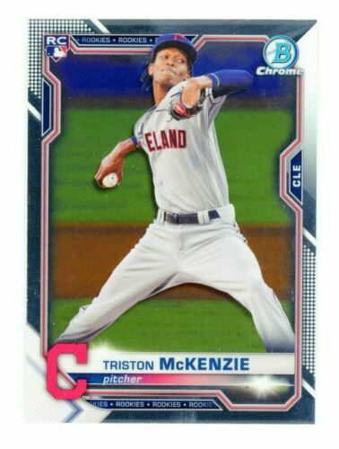 2021 Bowman Chrome "Base Chrome Rookie" Triston McKenzie #6