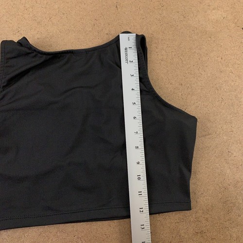 Fajas Super Women's Size Large Black Pullover Compression Cropped Top New - 第 7/7 張圖片