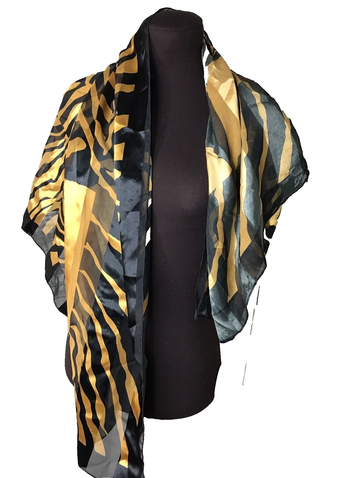 斑马围巾和披肩女