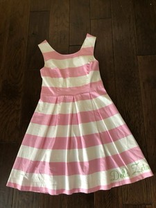 pink and white striped dress forever 21