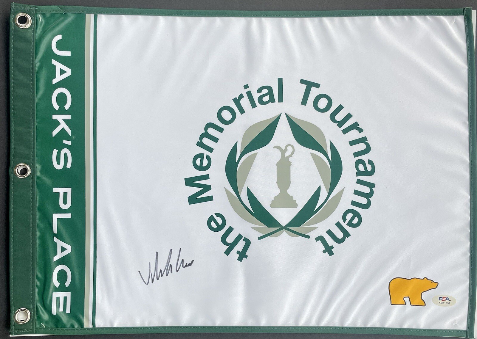 Viktor Hovland Autographed Signed Memorial Golf Flag Limited Edition Psa/Dna Coa 