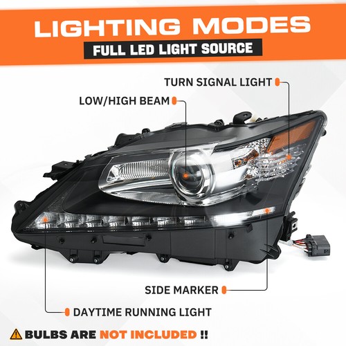 For 2013 - 2015 Lexus GS350 GS450h Xenon HID Headlight LH Left Driver Non-AFS - Bild 5 von 14