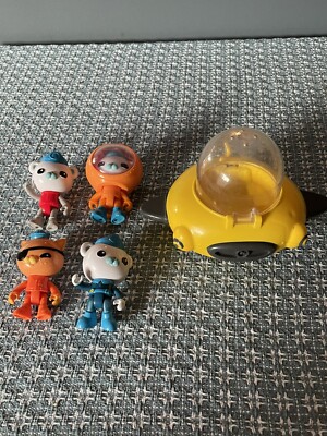 Octonauts GUP-D Sub Water Squirt Toy  Captain Barnacles Kwazii Figure Lot W Tube