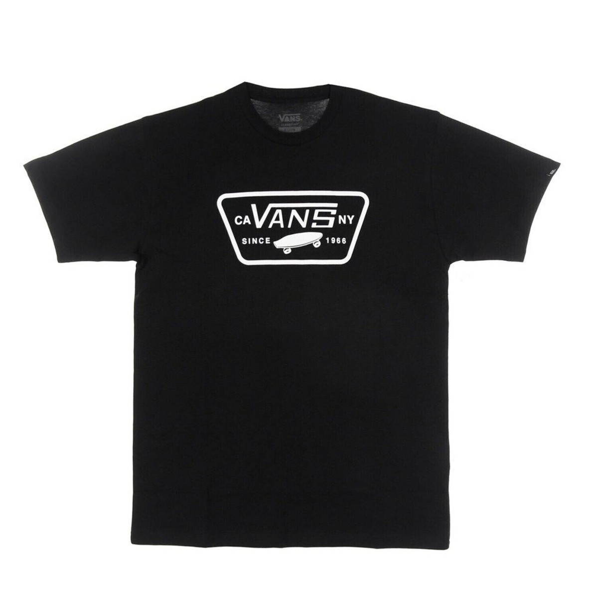 Vans full patch ss tee black white t-shirt new summer s m l xl | eBay