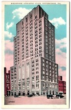 Keystone Athletic Club Pittsburgh Pa Street View Old Classic Cars Postcard Keystone Athletic Club Pittsburgh Pa Street View Old Classic Cars Postcard