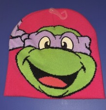 TEENAGE MUTANT NINJA TURTLES PINK GIRLS BEANIE HAT NEW