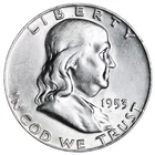 1953-D Franklin SILVER Half Dollar Brilliant XF/AU Complete Your Album!