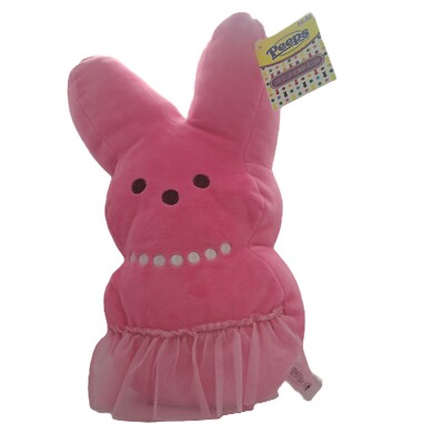 Peeps Pink Plush Bunny ballerina 12  Dress Up Pearls Tutu Skirt Easter 2022 NWT