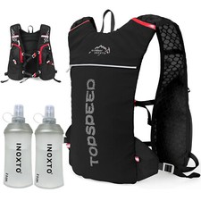 Running Hydration Vest Backpack Lightweight Insulated Pack with 2X Water Bottle
