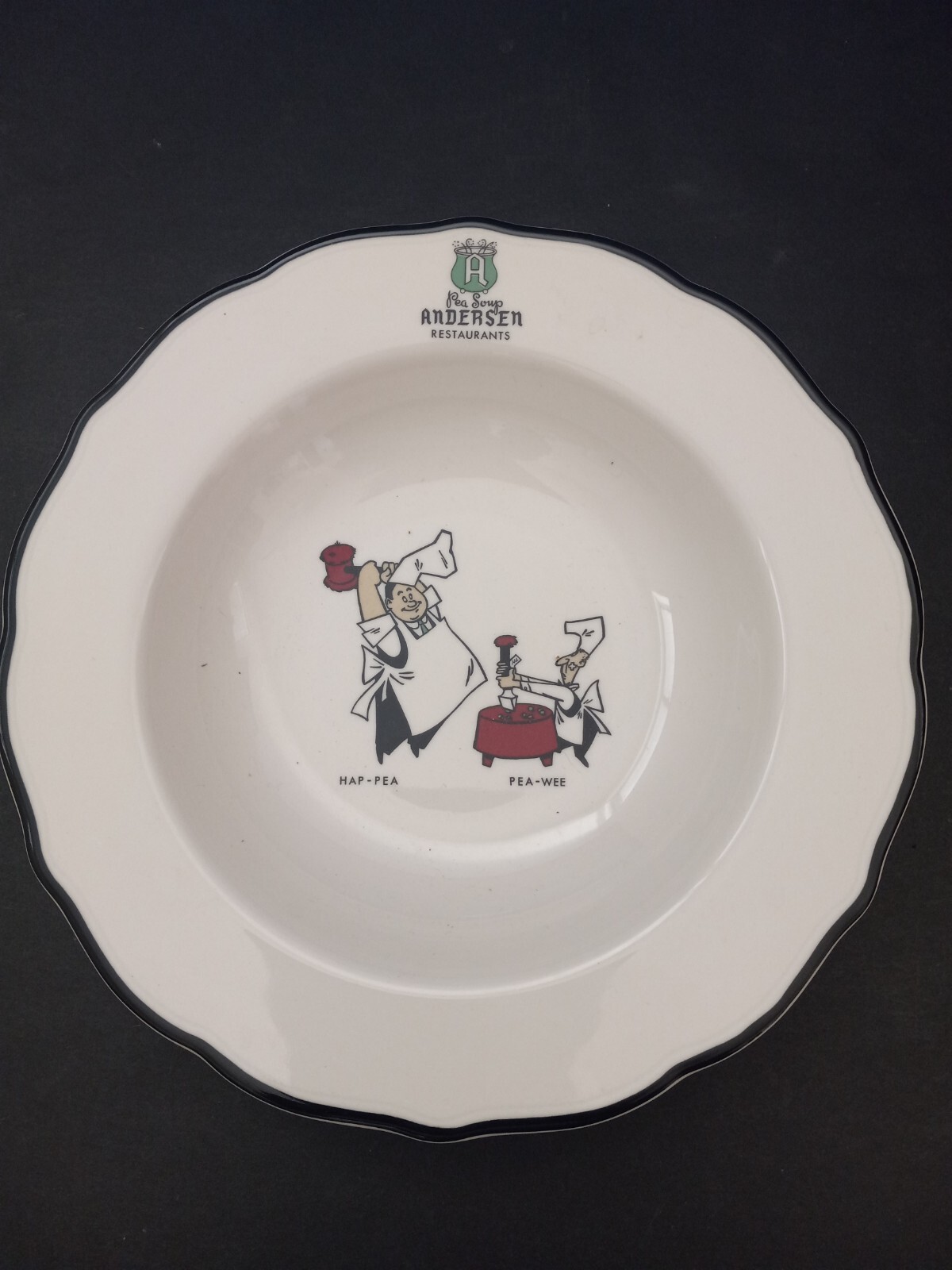 Vintage ANDERSON'S SPLIT PEA SOUPRoadside Restaurant Porcelain Bowl