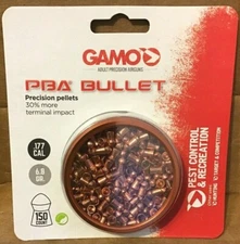 Gamo 632272054 PBA Bullet Pellets .177 Caliber 150 count - C17