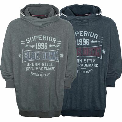 Kitaro Hoody Sweatshirt Shirt Kapuzenpullover Herren Langarm Plusgröße