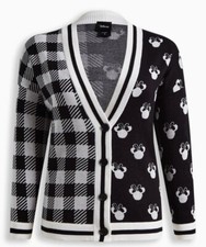 Torrid  Disney Minnie Mouse Jacquard Cardigan Sweater  Sz 2x plus NEW