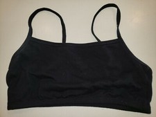 womens NEW NWOT solid black PANEL BRA size 36 FRUIT OF THE LOOM lined  