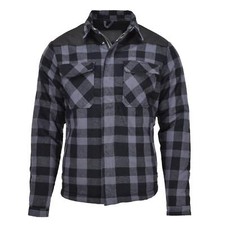 MIL-TEC Bundeswehr Holzfällerjacke kariert kariert warm schwarz grau NEU