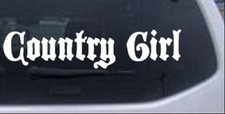Country Girl Car Or Truck Window Laptop Decal Sticker 4x0.9