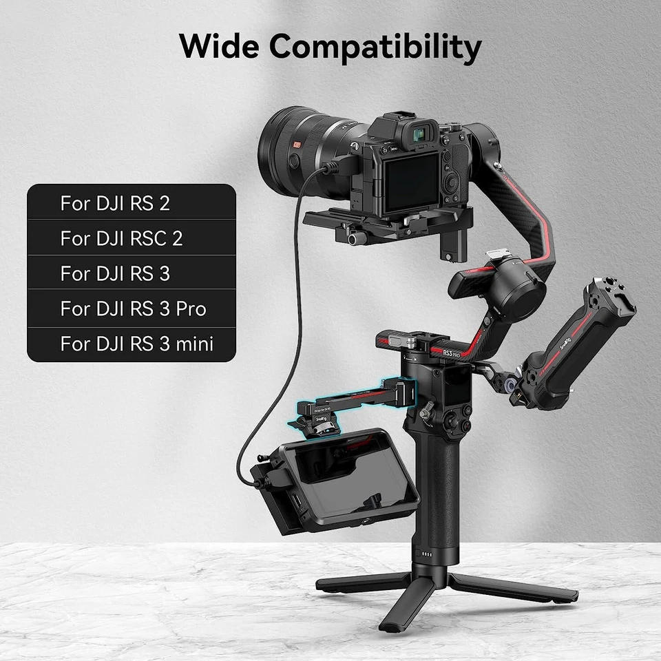 SmallRig Camera Monitor Mount for DJI RS 4 Mini/RS 4/RS 4 Pro/RS 2/RSC 2/RS 3 - Image 2 of 4