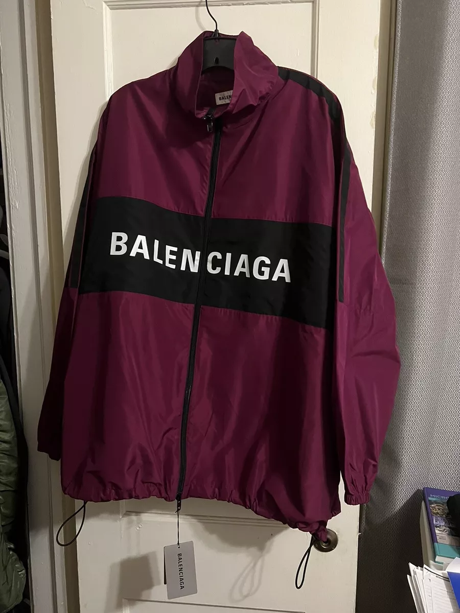 Balenciaga Track Jacket - purple and black Size 34. OS! Oversized