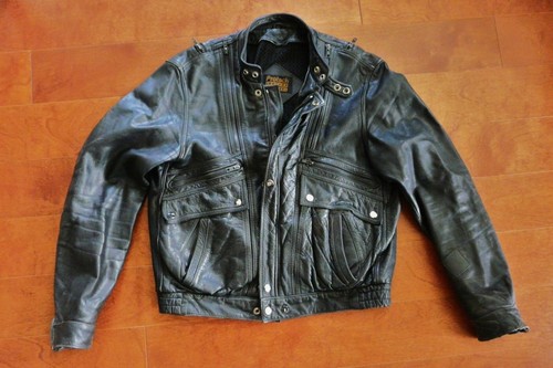 Protech vtg Leather Biker Jacket sz. 40
