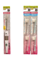 KISS YOU regular size medium ionic toothbrush 2 replacement Clear Japan